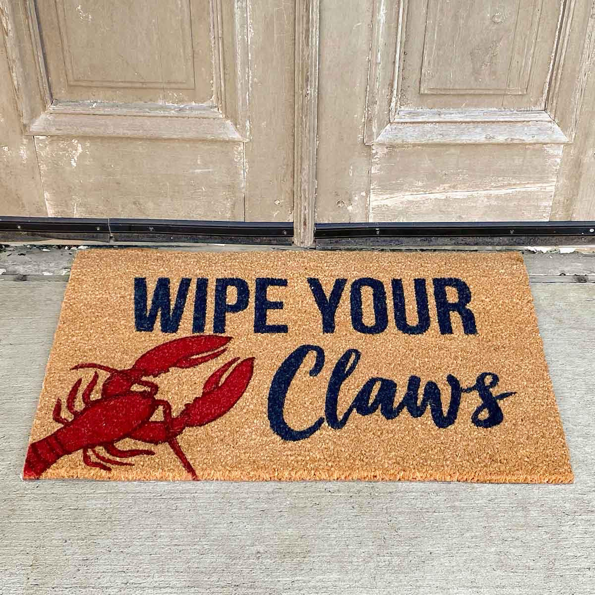 Crawfish Wipe Your Claws Doormat