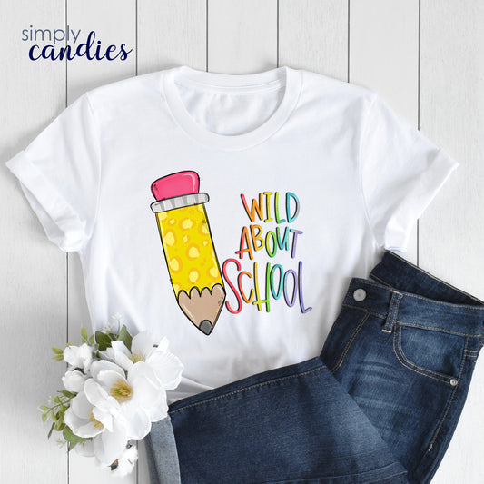Adult Wild About School T-Shirt