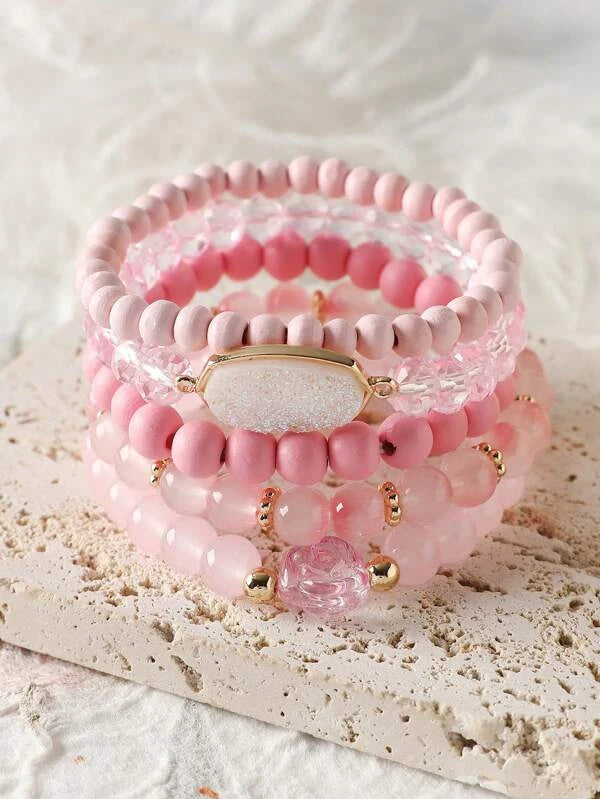 Pink Bracelet Stack
