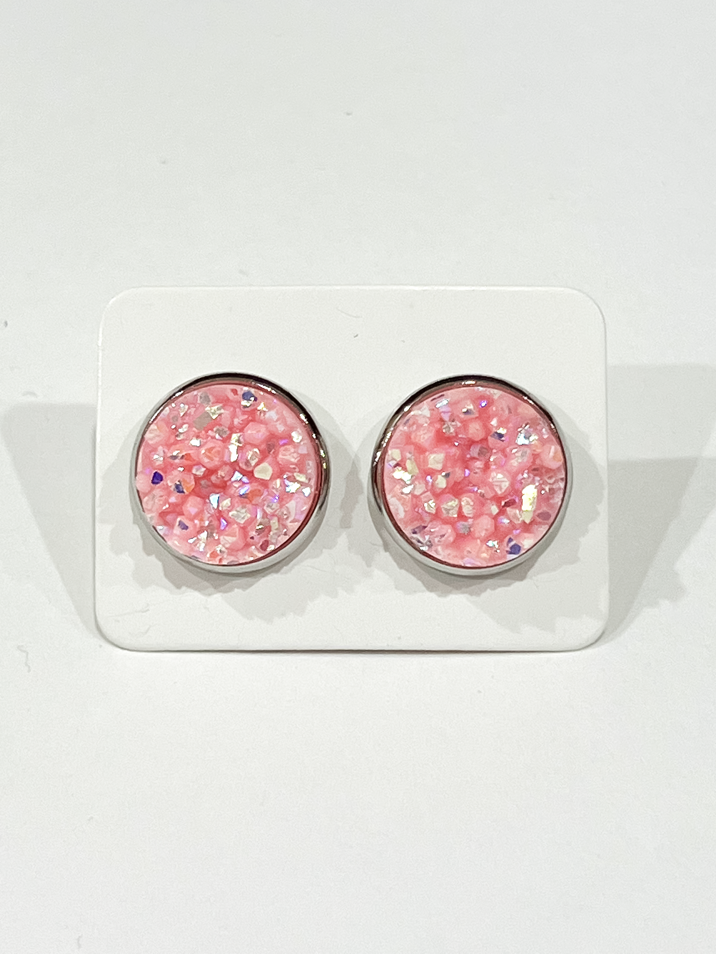 Light Pink Stud Earrings