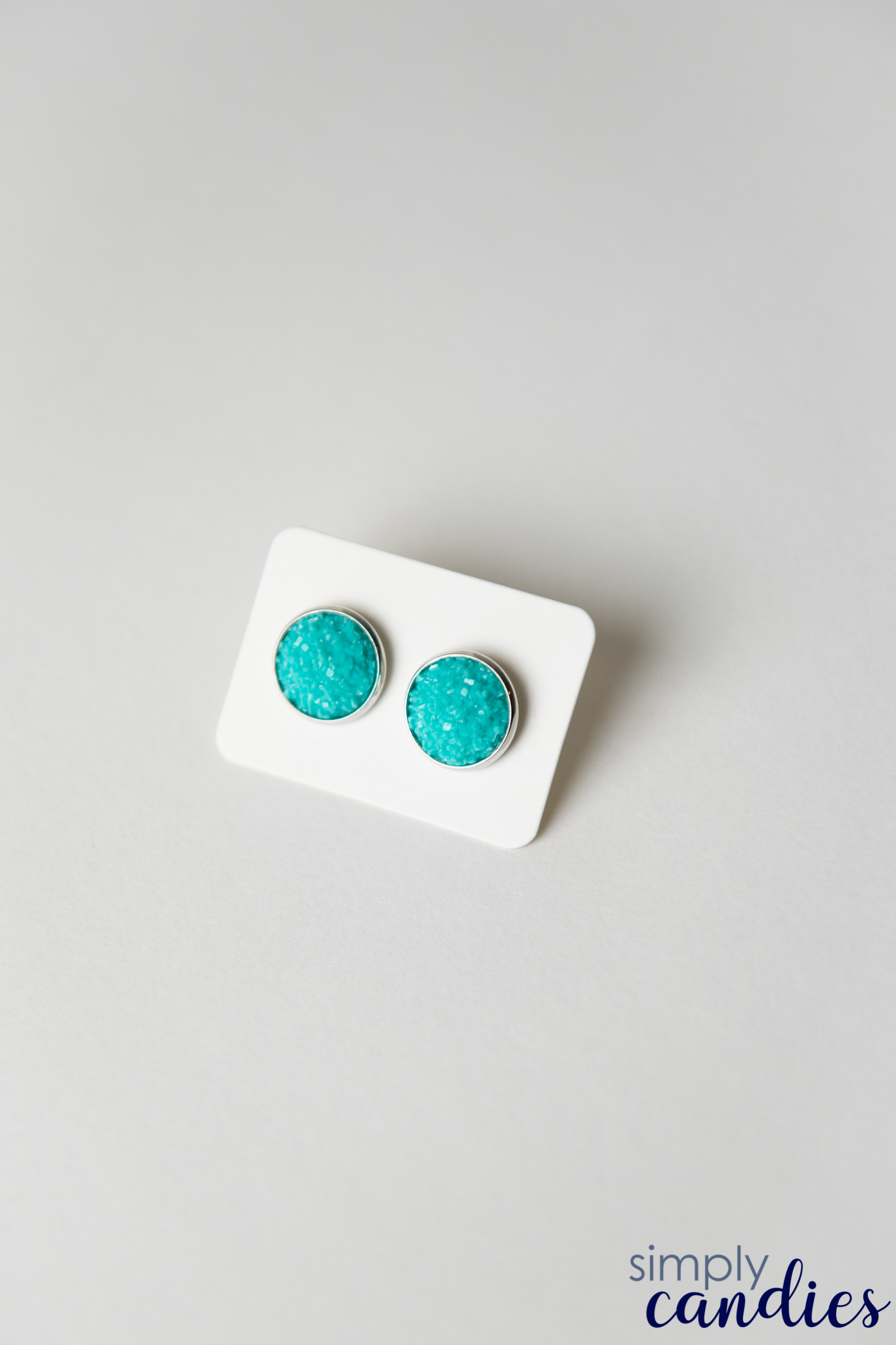 Teal Stone Studs