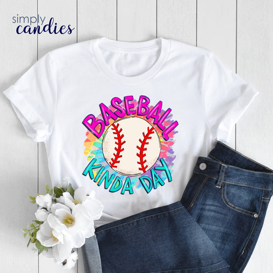 Adult Baseball Kinda Day T-Shirt