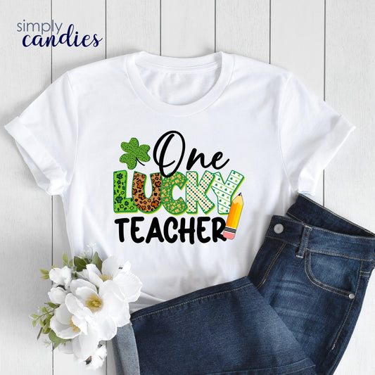 Adult Lucky Teacher T-Shirt