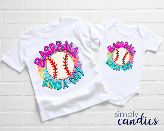 Child Baseball Kinda Day T-Shirt