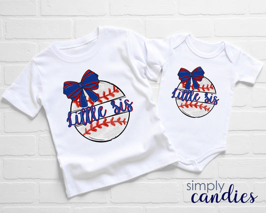 Child Baseball Little Sis T-Shirt