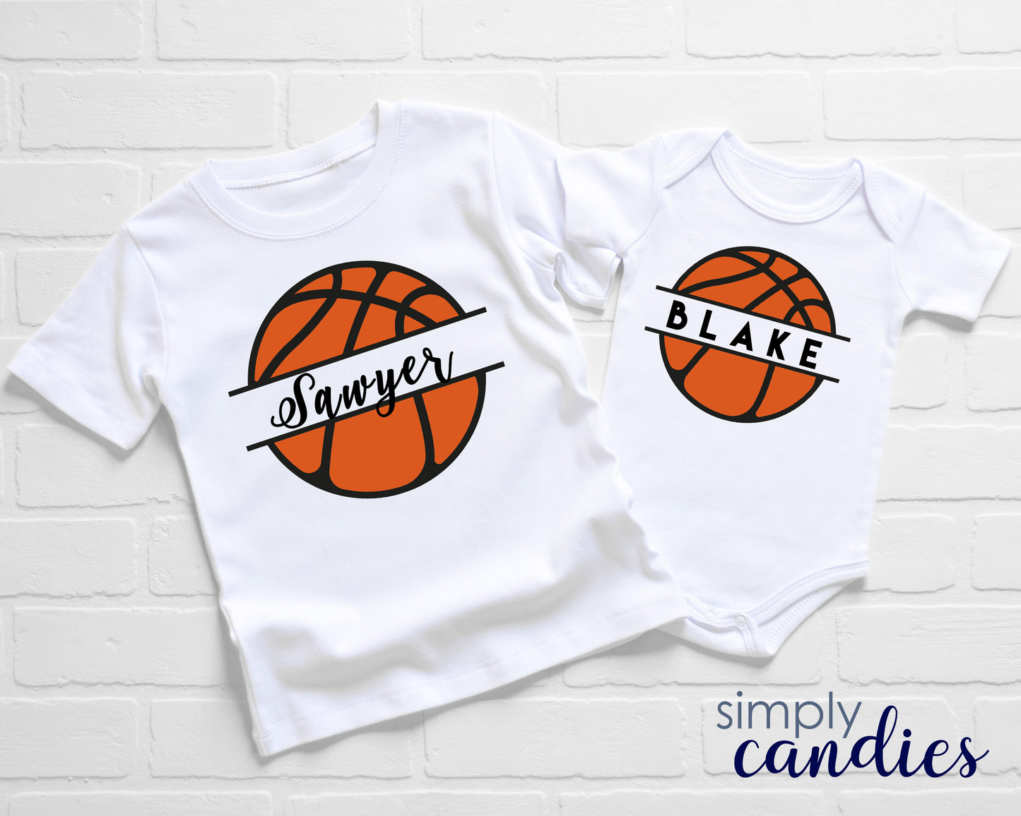 Child Basketball Name T-Shirt