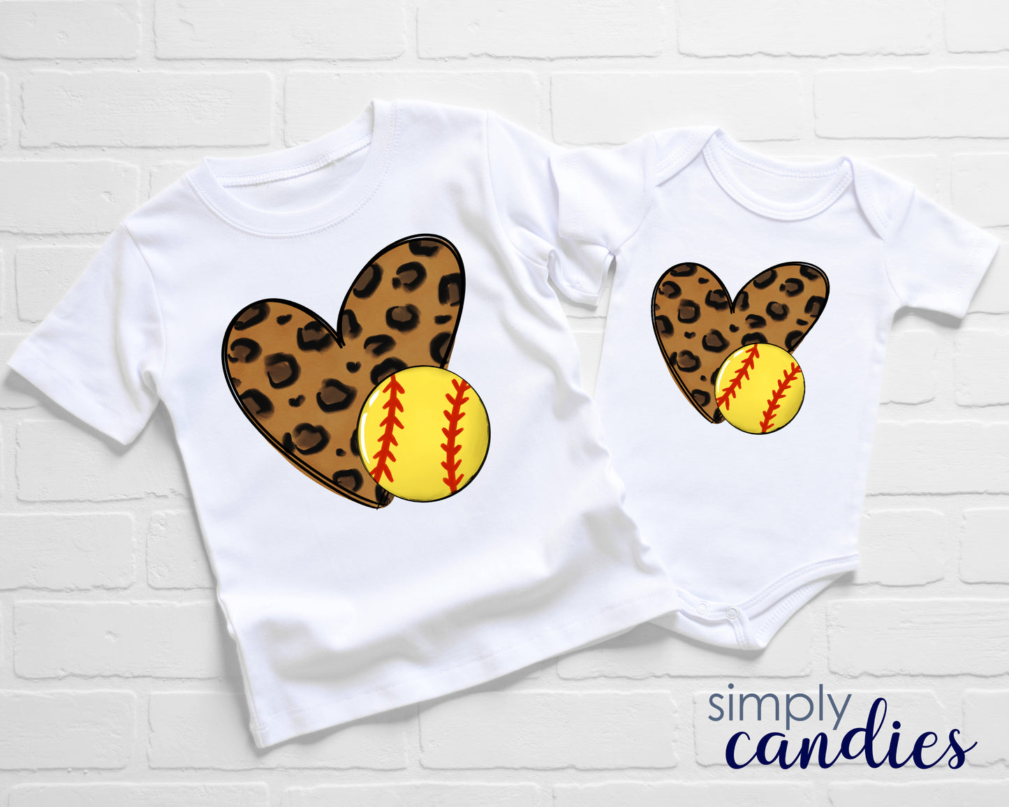 Child Leopard Softball T-Shirt