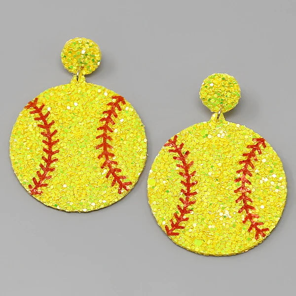 Softball Earrings